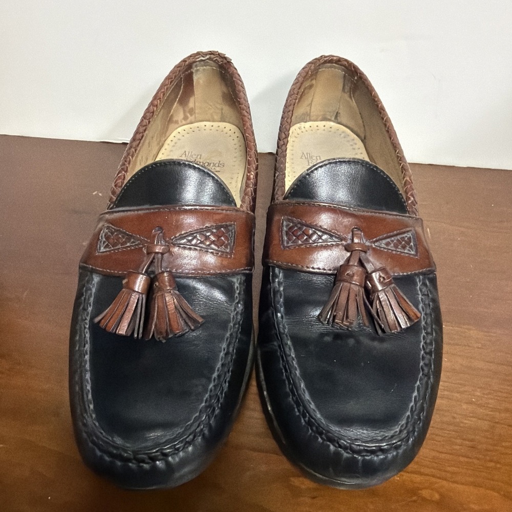 Allen Edmonds Tassel Loafers, Black And Brown Men's Size 11 D 5/68 - Picture 2 of 10